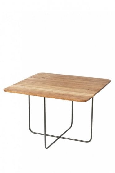 Hyben Oak Steel Table
