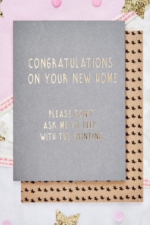 Congratulations On Your New Home Card 