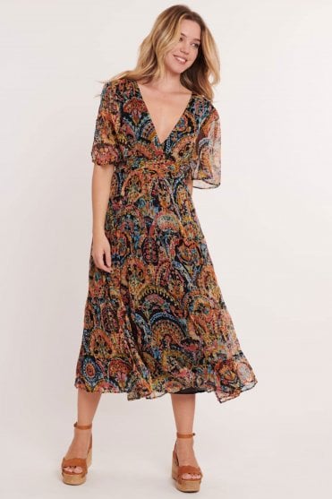 Clivia Chiffon Print Dress