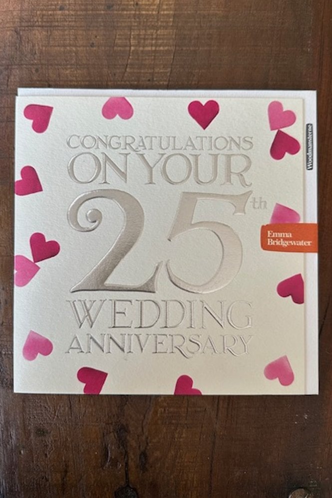 Emma Bridgewater 25th Wedding Anniversary Card