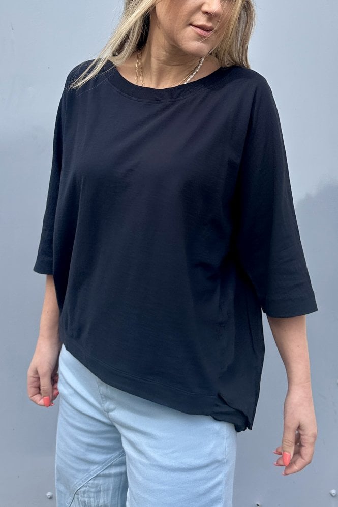 European Culture Long Sleeve T-Shirt in Midnight