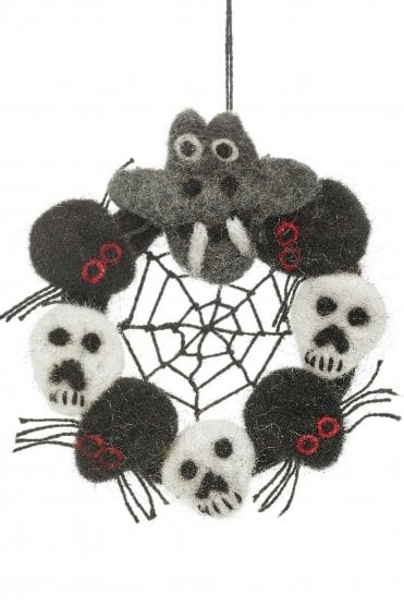 Felt Ghoulish Mini Wreath
