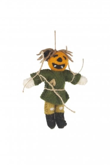 Felt hanging Pumpkin Scarecrow