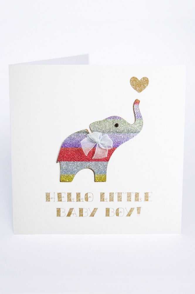 Five Dollar Shake Hello Little Baby Boy Card