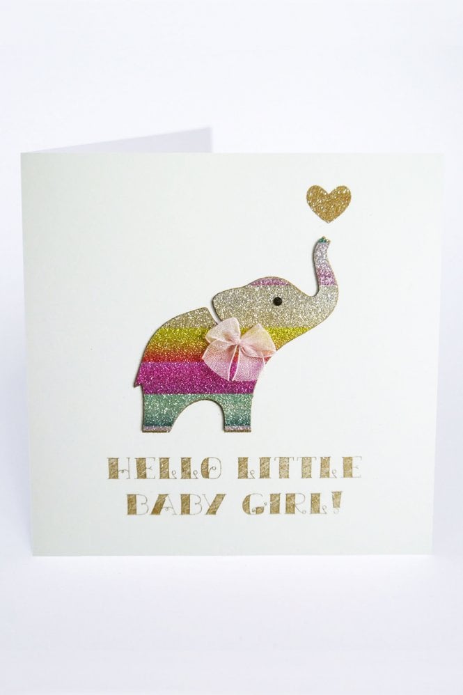 Five Dollar Shake Hello Little Baby Girl Card