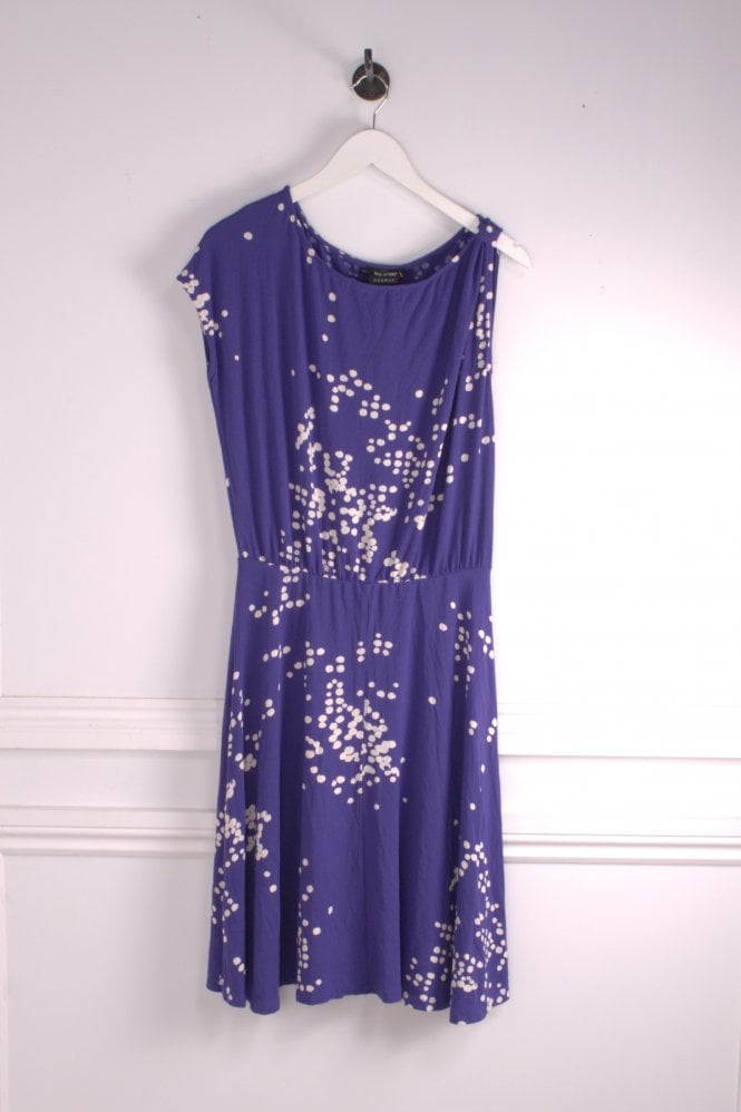 Isabel De Pedro Spot Jersey Dress with A-Line Skirt