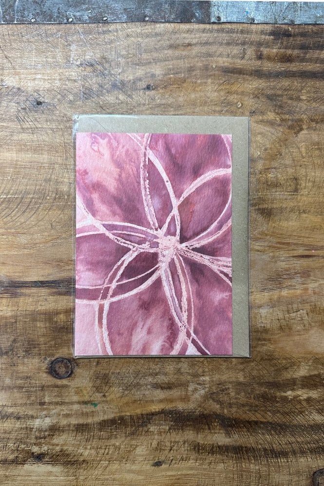 Joy Jen Studio Abstract Flower Greeting Card