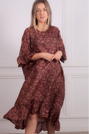 Stevie Dress with Frill Sleeve and Bottom