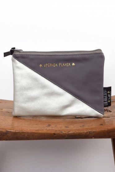 Upgrade Please faux leather pouch