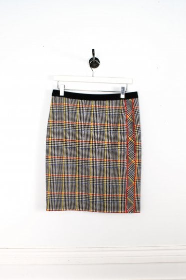 Check Jersey Skirt in Buttercup