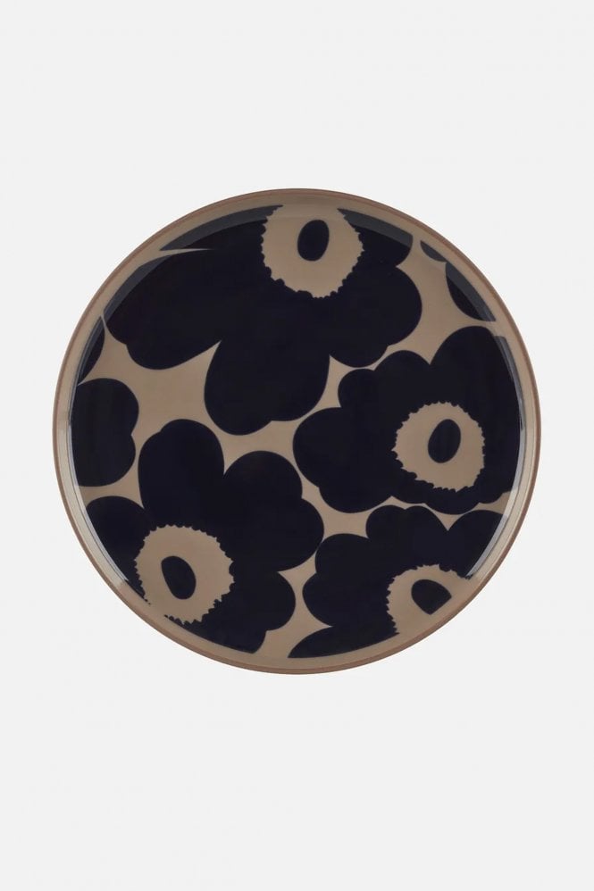 Marimekko Oiva Unikko 20cms Plate - Terra / Dark Blue