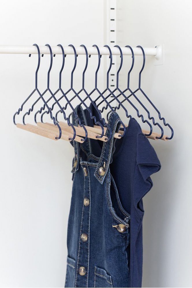 Mustard Made Childrens Top Hangers - Set of 10 in Navy