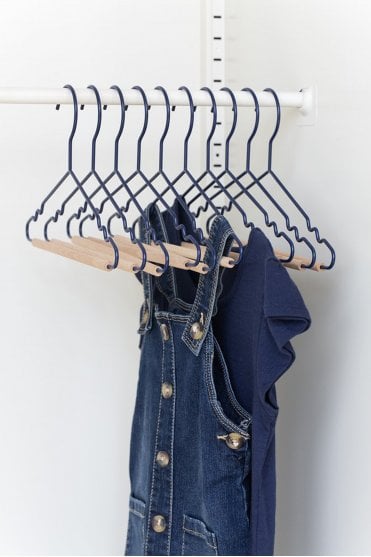 Childrens Top Hangers - Set of 10 in Navy