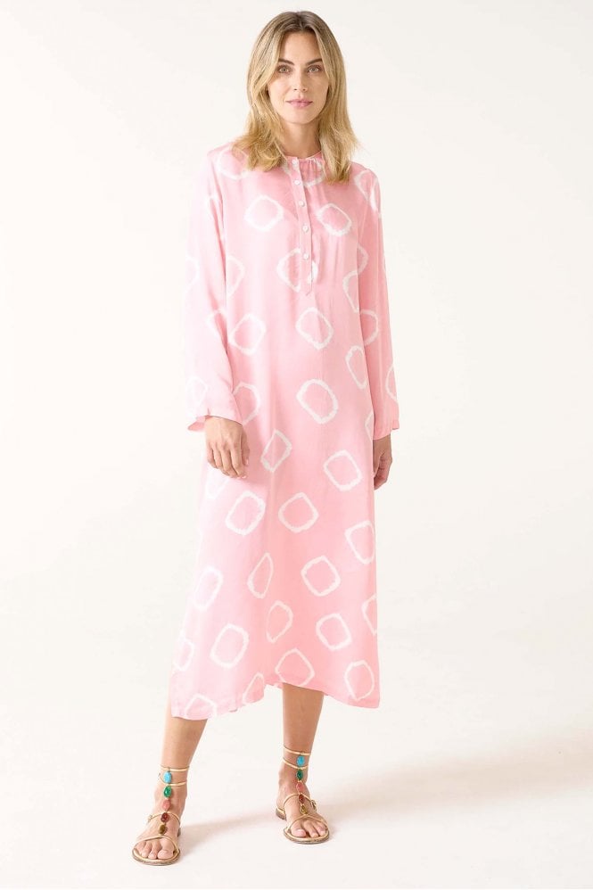 One Season Llew Maxi Dress in Atlas Flamingo