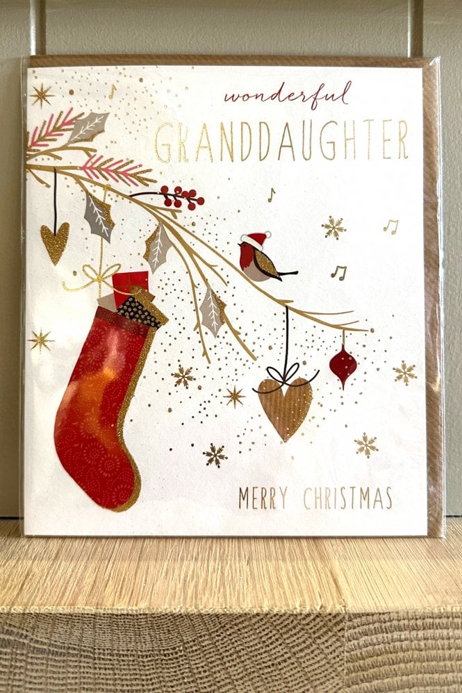 Portfolio Cards Wonderful Granddaughter Christmas
