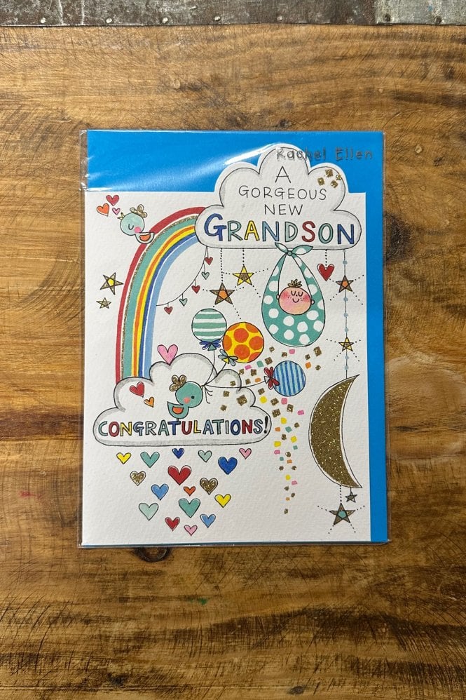 Rachel Ellen New Grandson Greeting Card