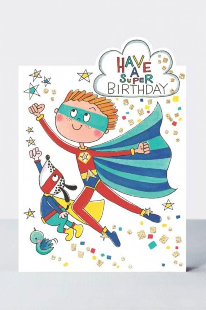 Rachel Ellen Super Hero Birthday Card