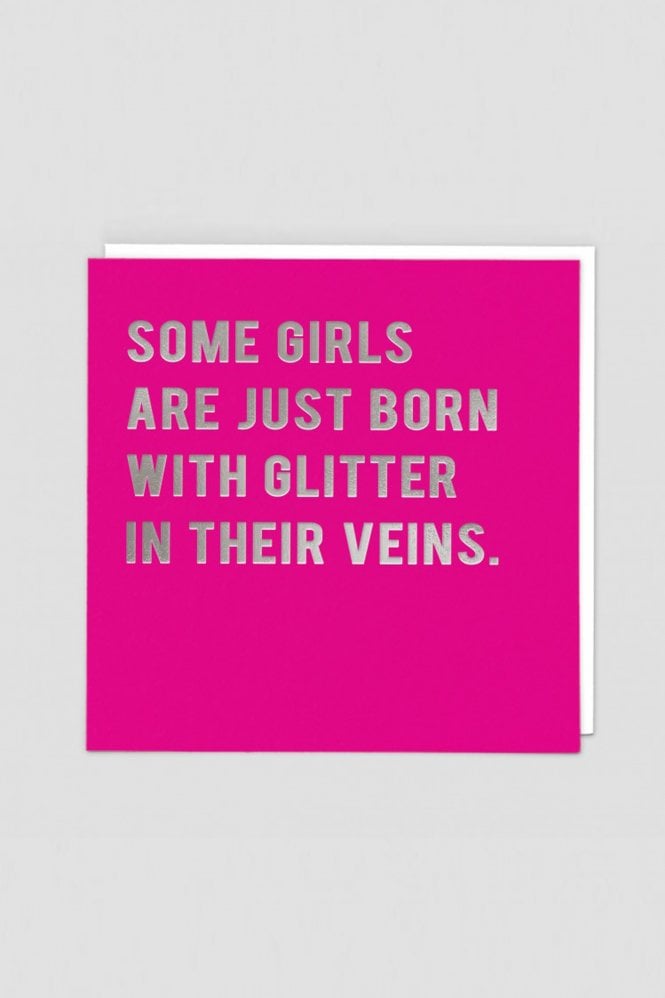 Redback Cards Glitter Birthday Card