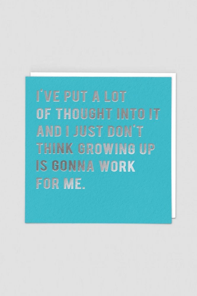 Redback Cards Growing Up Birthday Card