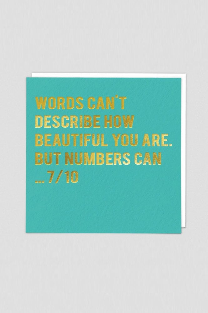 Redback Cards Words Birthday Card