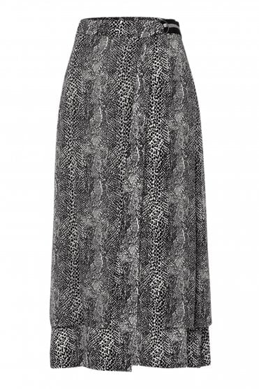 Animal Print Maxi Skirt