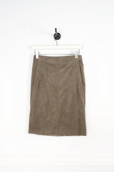 Faux Suede Short Skirt