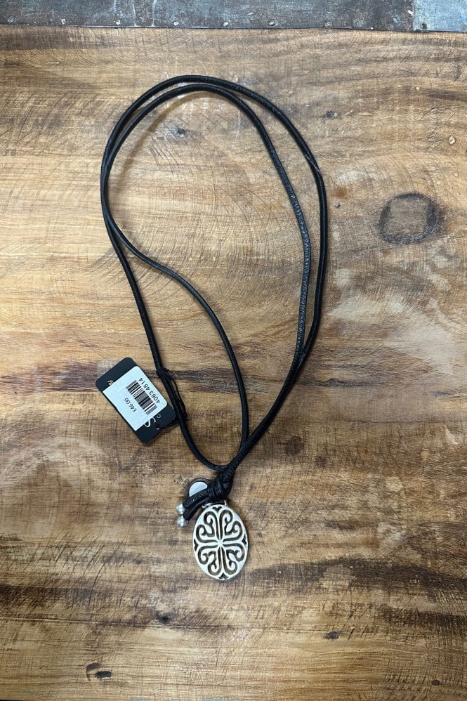 Sence Copenhagen Rooftop Black Leather Necklace