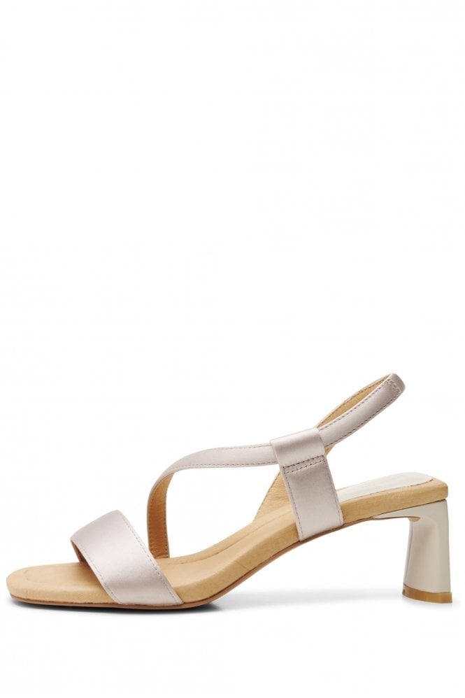 Shoe The Bear Sylvi Slingback in Off White Satin