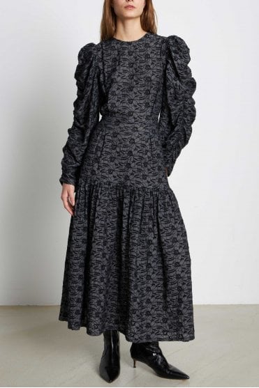 Patti Dress in Almost Black