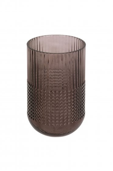 Attract Glass Vase Small - Chocolate Brown