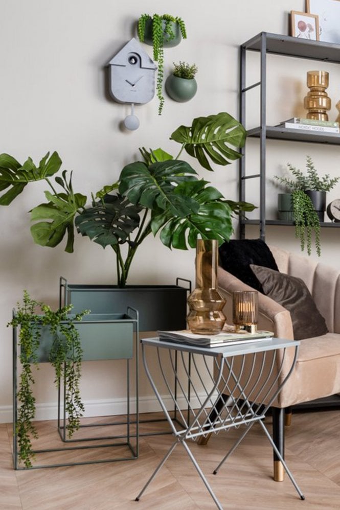 The Home Collection Essence Rectangular Set of 2 Plant Pots on Stands