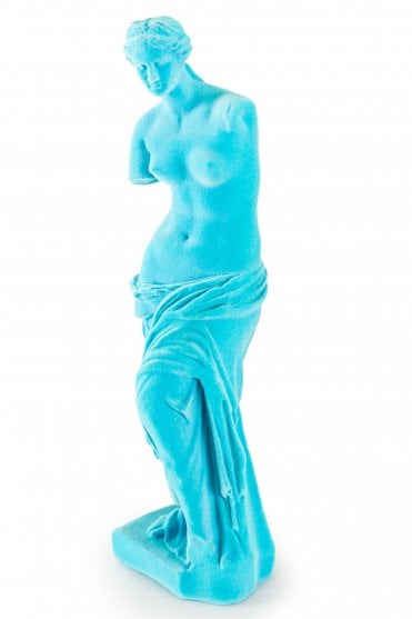 Flock Venus De Milo Figure in Teal