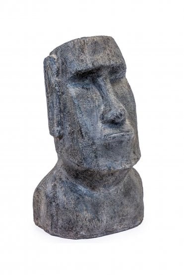 Large Stone Effect Easter Island Head Ornament