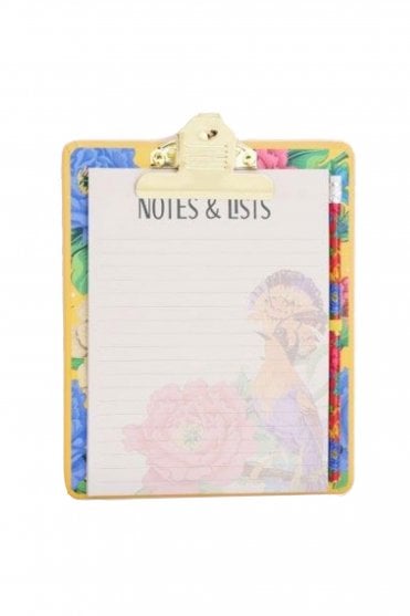 Mexican Floral Clipboard and Pencil