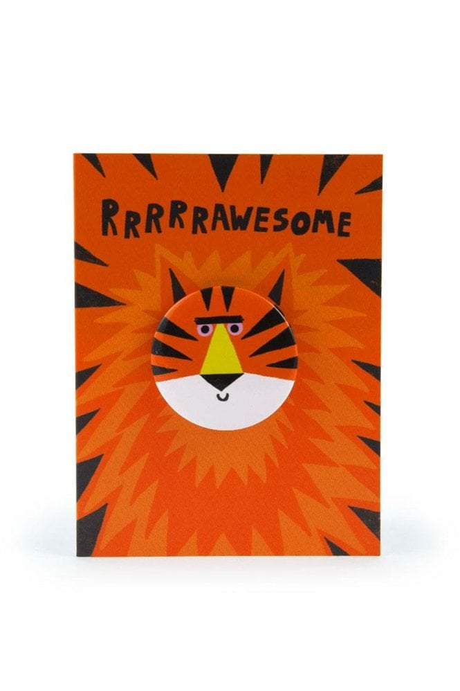 U Studio Design Tiger Badge Birthday Card