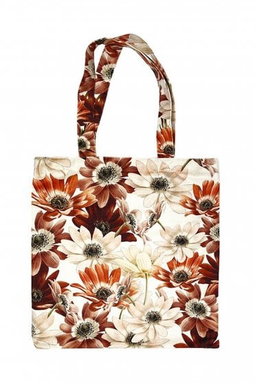 Dahlias Velvet Tote