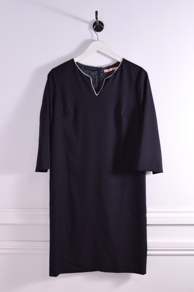 Vilagallo Lisa L Split Neck Dress